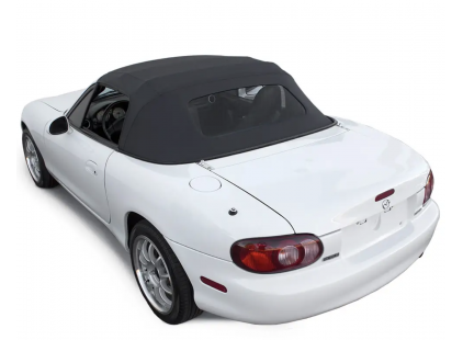Replacement Convertible Soft Top for Mazda Miata 1989-2005 1 Piece Heated Glass